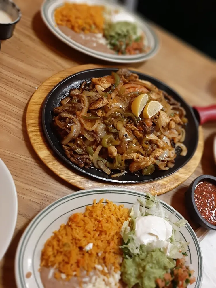 Chicken and Shrimp Fajitas for Two
