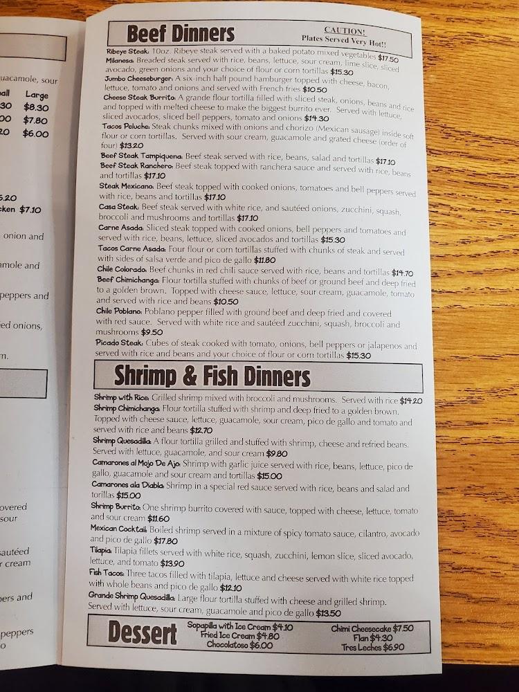 Casa Mexicana Menu image 3
